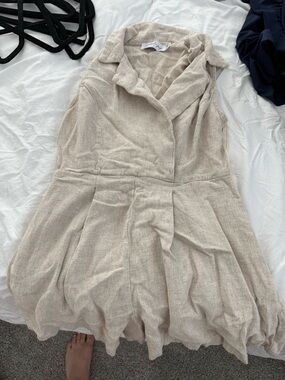Petal & Pup Cream Textured Mini Romper